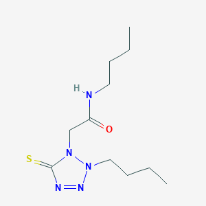 molecular formula C11H21N5OS B223460 N,N-dibutyl-(2,5-dihydro-5-thioxo-1H-tetrazol-1-yl)acetamide CAS No. 168612-06-4