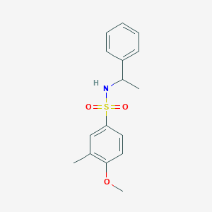 4-methoxy-3-methyl-N-(1-phenylethyl)benzenesulfonamide