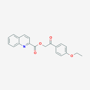 2-(4-Ethoxyphenyl)-2-oxoethyl quinoline-2-carboxylate