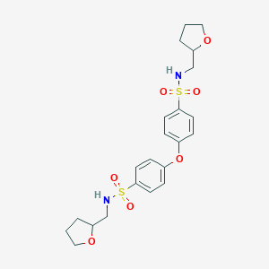 molecular formula C22H28N2O7S2 B223551 N-(tetrahydro-2-furanylmethyl)-4-(4-{[(tetrahydro-2-furanylmethyl)amino]sulfonyl}phenoxy)benzenesulfonamide 