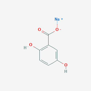 molecular formula C7H6NaO4 B022357 2,5-Dihydroxybenzoic acid sodium CAS No. 4955-90-2