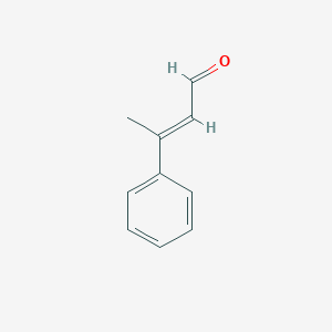 molecular formula C3H8N2O B223571 2-Propenal, 3-methyl-3-phenyl- CAS No. 1196-67-4