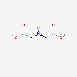 molecular formula C6H11NO4 B022363 Alanine, N-(1-carboxyethyl)-, (R*,R*)- CAS No. 103954-11-6