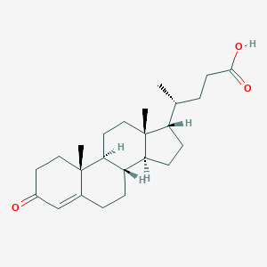molecular formula C24H36O3 B223664 Chol-4-en-24-oic acid, 3-oxo- CAS No. 1452-29-5