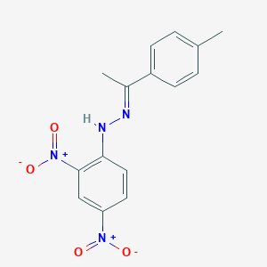 molecular formula C15H14N4O4 B223696 Ethanone, 1-(4-methylphenyl)-, (2,4-dinitrophenyl)hydrazone CAS No. 1237-49-6