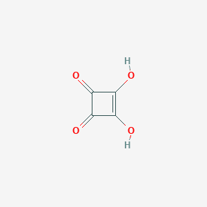 molecular formula C4-H2-O4 B022372 3,4-Dihydroxy-3-cyclobutene-1,2-dione CAS No. 2892-51-5