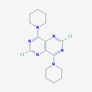 molecular formula C16H20Cl2N6 B022374 2,6-Dichloro-4,8-di(piperidin-1-yl)pyrimido[5,4-d]pyrimidine CAS No. 7139-02-8