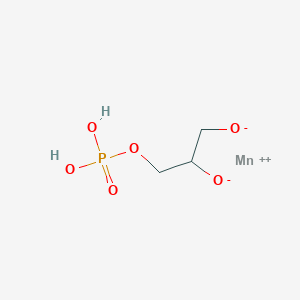 molecular formula C3H7MnO6P B223758 MANGANESE GLYCEROPHOSPHATE CAS No. 1335-36-0