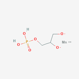molecular formula C9H11NO4S B223758 Manganese(2+);3-phosphonooxypropane-1,2-diolate CAS No. 1335-36-0