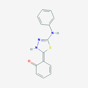 molecular formula C14H11N3OS B223770 (6E)-6-(5-anilino-3H-1,3,4-thiadiazol-2-ylidene)cyclohexa-2,4-dien-1-one 