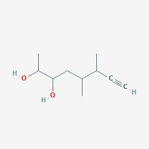 B223791 5,6-Dimethyloct-7-yne-2,3-diol CAS No. 1321-87-5