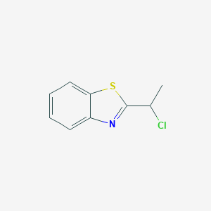 molecular formula C9H8ClNS B022381 2-(1-Chloroethyl)benzothiazole CAS No. 110704-27-3