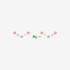 molecular formula Mg(AlO2)2<br>Al2MgO4 B223811 Magnesium aluminate CAS No. 1302-67-6