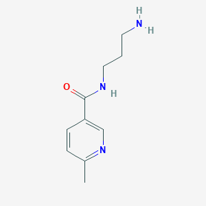 molecular formula C10H15N3O B223824 N-(3-aminopropyl)-6-methylpyridine-3-carboxamide 