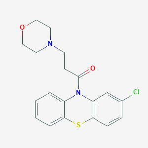 molecular formula C19H19ClN2O2S B223833 2-chloro-10-(3-morpholin-4-ylpropanoyl)-10H-phenothiazine 