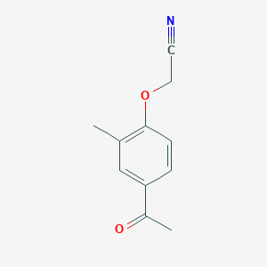 molecular formula C11H11NO2 B223859 (4-Acetyl-2-methylphenoxy)acetonitrile 