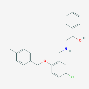 molecular formula C23H24ClNO2 B223876 2-({5-Chloro-2-[(4-methylbenzyl)oxy]benzyl}amino)-1-phenylethanol 