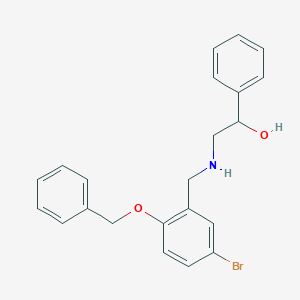 2-{[2-(Benzyloxy)-5-bromobenzyl]amino}-1-phenylethanol