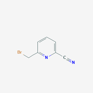 molecular formula C7H5BrN2 B022390 6-Bromomethyl-2-cyanopyridine CAS No. 104508-24-9