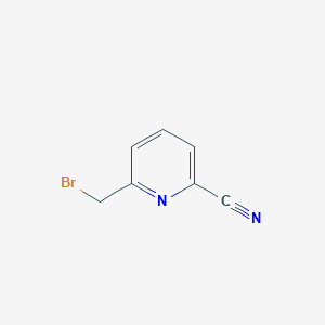 molecular formula C7H5BrN2 B022390 6-(溴甲基)吡啶-2-碳腈 CAS No. 104508-24-9