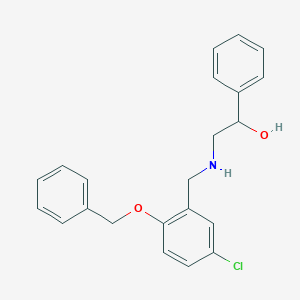 2-{[2-(Benzyloxy)-5-chlorobenzyl]amino}-1-phenylethanol