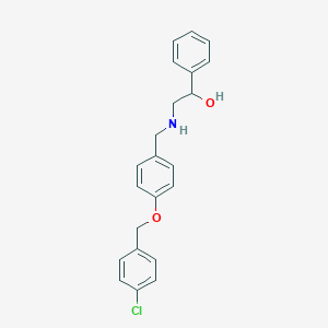 2-({4-[(4-Chlorobenzyl)oxy]benzyl}amino)-1-phenylethanol