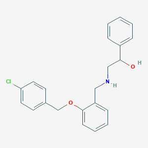 2-({2-[(4-Chlorobenzyl)oxy]benzyl}amino)-1-phenylethanol