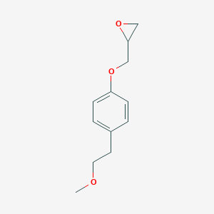 molecular formula C12H16O3 B022392 2-((4-(2-Methoxyethyl)phenoxy)methyl)oxirane CAS No. 56718-70-8
