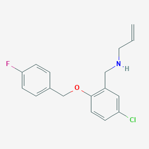 molecular formula C17H17ClFNO B223921 N-allyl-N-{5-chloro-2-[(4-fluorobenzyl)oxy]benzyl}amine 