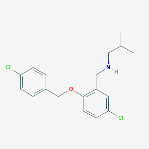 N-{5-chloro-2-[(4-chlorobenzyl)oxy]benzyl}-N-isobutylamine