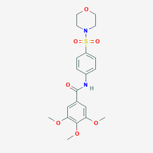 3,4,5-trimethoxy-N-[4-(morpholin-4-ylsulfonyl)phenyl]benzamide