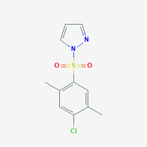 1-[(4-chloro-2,5-dimethylphenyl)sulfonyl]-1H-pyrazole