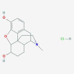 3-methyl-2,4,4a,5,6,7,7a,13-octahydro-1H-4,12-methanobenzofuro[3,2-e]isoquinoline-7,9-diol;hydrochloride
