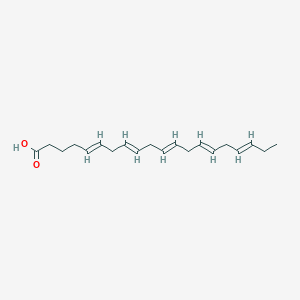 molecular formula C19H26O3 B223996 (5E,8E,11E,14E,17E)-icosa-5,8,11,14,17-pentaenoic acid CAS No. 1553-41-9