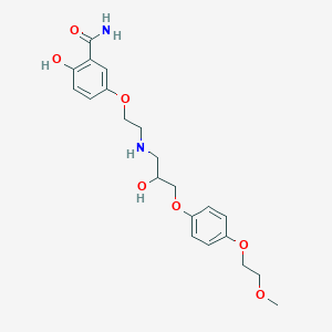 molecular formula C21H28N2O7 B022400 Trigevolol CAS No. 106716-46-5