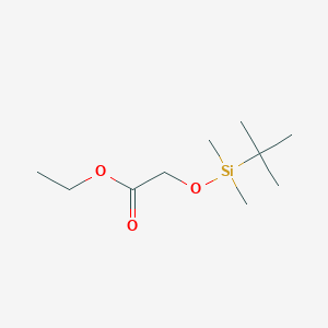 molecular formula C10H22O3Si B022404 Ethyl 2-(tert-butyldimethylsilyloxy)acetate CAS No. 67226-78-2