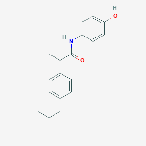 molecular formula C19H23NO2 B224128 N-(4-hydroxyphenyl)-2-(4-isobutylphenyl)propanamide 
