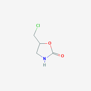 molecular formula C4H6ClNO2 B022413 5-氯甲基-2-噁唑烷酮 CAS No. 22625-57-6