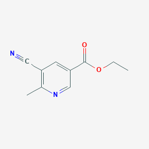 molecular formula C10H10N2O2 B022415 Ethyl 5-cyano-6-methylpyridine-3-carboxylate CAS No. 106944-54-1
