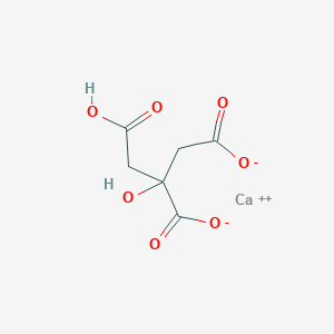 molecular formula C6H6CaO7 B224172 calcium 2-(carboxymethyl)-2-hydroxybutanedioate CAS No. 1185-56-4