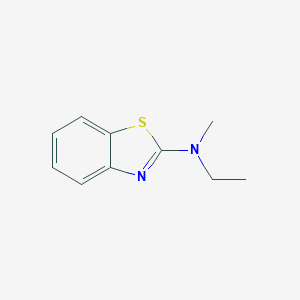 molecular formula C10H12N2S B022421 2-Benzothiazolamine,N-ethyl-N-methyl-(9CI) CAS No. 108656-84-4