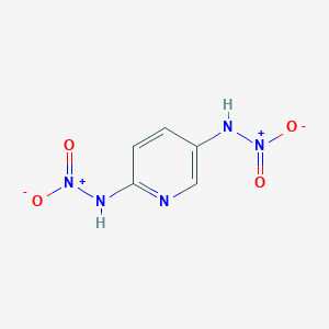 molecular formula C5H5N5O4 B022430 N-(5-Nitramidopyridin-2-yl)nitramide CAS No. 103769-72-8