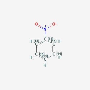 molecular formula C6H5NO2 B022435 Nitro(1,2,3,4,5,6-14C6)cyclohexatriene CAS No. 100990-47-4