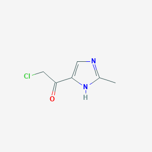 molecular formula C6H7ClN2O B022438 2-Chloro-1-(2-methyl-1H-imidazol-4-yl)ethanone CAS No. 101189-97-3