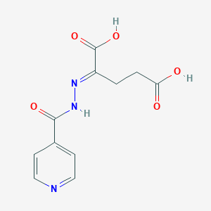 molecular formula C11H11N3O5 B224388 Isoniazid alpha-ketoglutaric acid CAS No. 1152-31-4