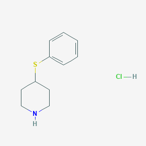 molecular formula C11H16ClNS B022440 4-(苯硫基)哌啶盐酸盐 CAS No. 101798-66-7