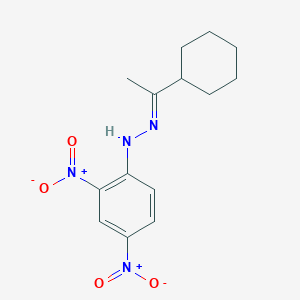 molecular formula C14H18N4O4 B224428 N-(1-cyclohexylethylideneamino)-2,4-dinitroaniline CAS No. 1160-74-3