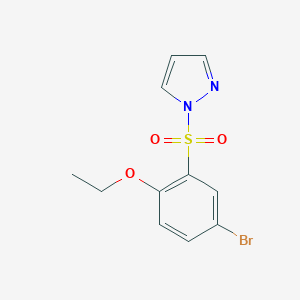 1-[(5-bromo-2-ethoxyphenyl)sulfonyl]-1H-pyrazole