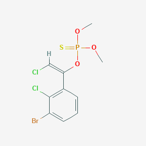 Phosphorothioic acid, O-(1-(4-bromo-2-chlorophenyl)-2-chlorovinyl) O,O-dimethyl ester