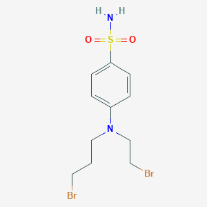 4-((2-Bromoethyl)(2-bromopropyl)amino)benzenesulfonamide